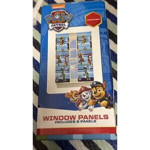 Paw Patrol Kids 63" Window Curtain 2 Panels Set New